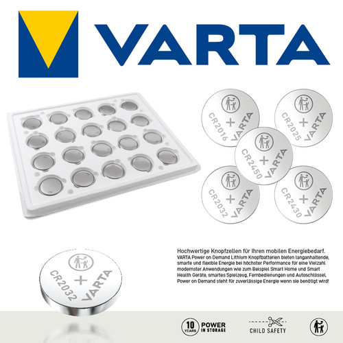 Varta knopfzellen bulk cr2016 - bulk,